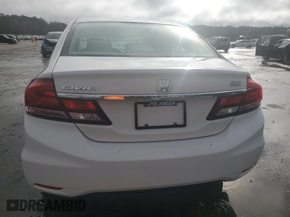2014 Honda Civic Sedan LX with VIN 2HGFB2F55EH552374, listed as a Copart auction lot 79388144 with 37,565 mi miles and Salvage Title. Bid and sale history available at carsss.com. Image 6.