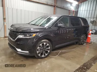 2024 Kia Carnival EX with VIN KNDNC5H36R6327067, listed as a Copart auction lot 81905484 with 14,343 mi miles and Salvage Title. Bid and sale history available at carsss.com. Image 1.