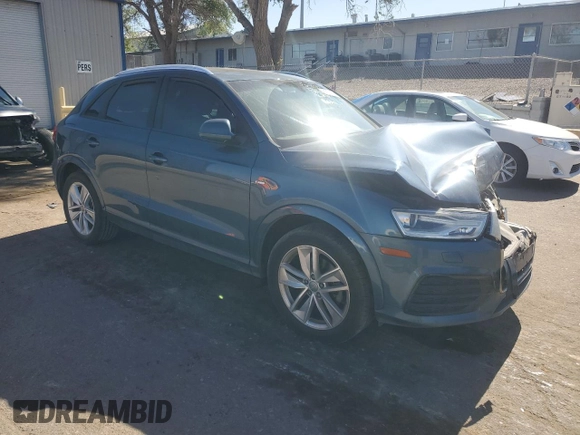 2018 Audi Q3 Premium with VIN WA1BCCFS3JR008904, listed as a Copart auction lot 56751425 with 75,943 mi miles and Salvage title. Bid and sale history available at DreamBid. Image 4.