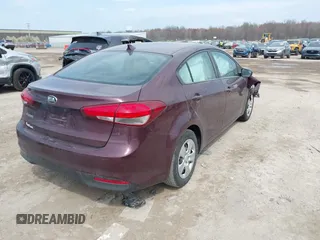 2017 Kia Forte LX with VIN 3KPFK4A76HE044840, listed as a IAAI auction lot 42057976 with 64,191 mi miles. Bid and sale history available at carsss.com. Image 4.