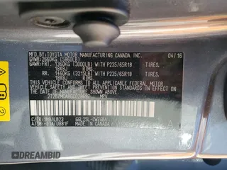 2016 Lexus RX 350 with VIN 2T2BZMCA8GC028697, listed as a Copart auction lot 42185345 with 231,734 mi miles and Salvage Title. Bid and sale history available at DreamBid. Image 14.