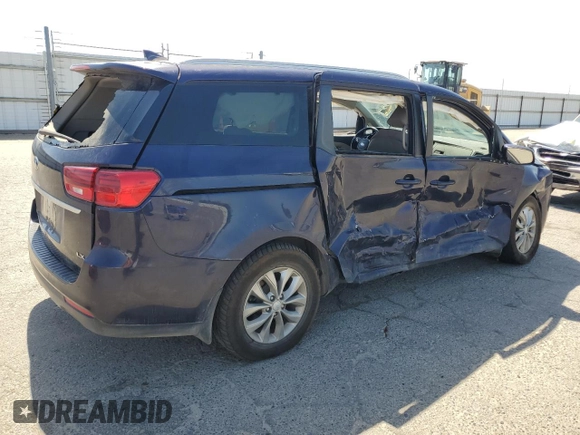 2020 Kia Sedona EX with VIN KNDMB5C14L6644308, listed as a Copart auction lot 58670414 with 186,148 mi miles and Non Repairable. Bid and sale history available at carsss.com. Image 3.