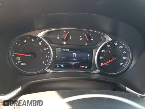 2019 Chevrolet Equinox LT with VIN 3GNAXLEX9KL208219, listed as a Copart auction lot 54433745 with 37,994 mi miles and Salvage Title. Bid and sale history available at DreamBid. Image 9.