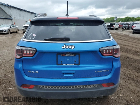 2021 Jeep Compass Limited z VIN 3C4NJDCB9MT535683, wystawiony jako Copart lot #58504285 z przebiegiem 44 738 mil mil oraz Czysty tytuł • Clean title. Historia ofert i sprzedaży dostępna na DreamBid. Obrazek 6.