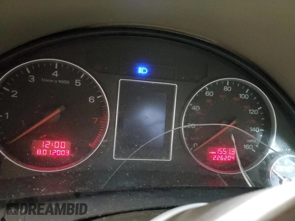 2005 Audi A4 1.8T SE with VIN WAULC68E95A040468, listed as a Copart auction lot 81994904 with 226,204 mi miles and Salvage Title. Bid and sale history available at carsss.com. Image 9.