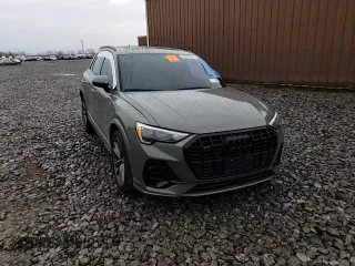 2022 Audi Q3 S line Premium with VIN WA1DECF32N1096988, listed as a Copart auction lot 46866383 with 0 mi miles. Bid and sale history available at carsss.com. Image 12.