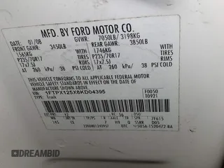 2008 Ford F-150 XL with VIN 1FTPX125X8KD04395, listed as a IAAI auction lot 41681826 with 157,346 mi miles. Bid and sale history available at carsss.com. Image 9.