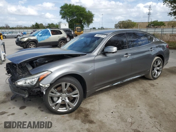2015 Infiniti Q70 z VIN JN1BY1PR9FM831870, wystawiony jako Copart lot #46022015 z przebiegiem 144 553 mil mil oraz Szkoda całkowita • Salvage title. Historia ofert i sprzedaży dostępna na DreamBid. Obrazek 1.