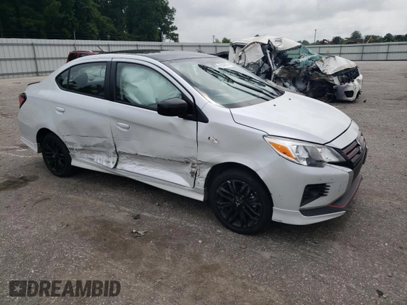 2024 Mitsubishi Mirage G4 ES with VIN ML32FUFJ0RHF06883, listed as a Copart auction lot 65540104 with 15,378 mi miles and Salvage Title. Bid and sale history available at carsss.com. Image 4.