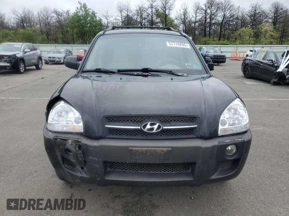 2005 Hyundai Tucson GLS with VIN KM8JN12D35U169629, listed as a Copart auction lot 57719265 with 97,467 mi miles and Clean title. Bid and sale history available at DreamBid. Image 5.