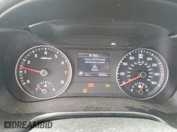 2021 Kia Forte LXS with VIN 3KPF24AD3ME323226, listed as a Copart auction lot 56724915 with 80,705 mi miles and Salvage title. Bid and sale history available at DreamBid. Image 9.