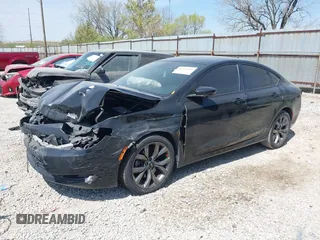 2015 Chrysler 200 S with VIN 1C3CCCBG6FN516704, listed as a IAAI auction lot 42041485 with 140,408 mi miles. Bid and sale history available at carsss.com. Image 2.