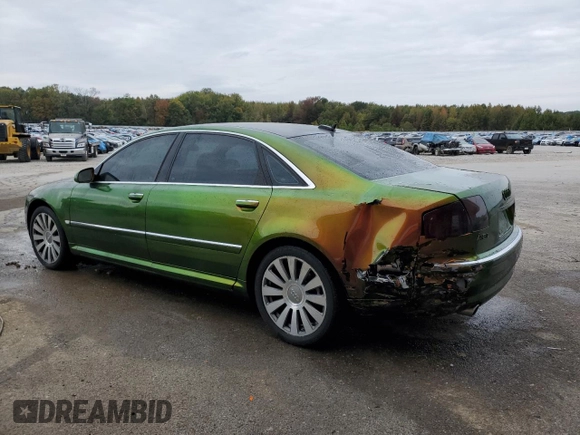 2006 Audi A8 4.2L with VIN WAUML44E46N015129, listed as a Copart auction lot 77796314 with 170,162 mi miles and Salvage title. Bid and sale history available at DreamBid. Image 2.