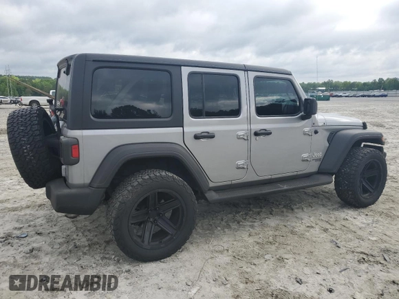 2021 Jeep Wrangler Unlimited Sport S with VIN 1C4HJXDGXMW515137, listed as a Copart auction lot 57226435 with 68,506 mi miles and Salvage title. Bid and sale history available at DreamBid. Image 3.