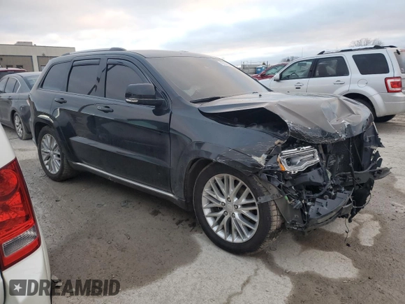 2018 Jeep Grand Cherokee Summit with VIN 1C4RJFJT2JC390079, listed as a Copart auction lot 43502555 with 106,724 mi miles and Salvage title. Bid and sale history available at DreamBid. Image 4.