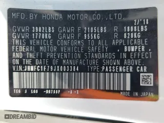 2018 Honda Civic Sedan EX-L with VIN JHMFC1F79JX003384, listed as a Copart auction lot 52356485 with 118,171 mi miles and Salvage Title. Bid and sale history available at carsss.com. Image 12.