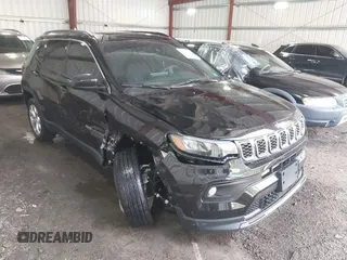 2024 Jeep Compass Latitude with VIN 3C4NJDBNXRT101453, listed as a IAAI auction lot 42016404 with 3,739 mi miles. Bid and sale history available at carsss.com. Image 1.