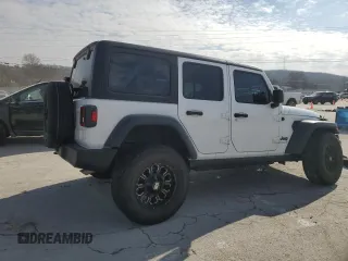 2023 Jeep Wrangler Sport S with VIN 1C4HJXDN7PW671722, listed as a Copart auction lot 42614755 with 41,584 mi miles and Salvage Title. Bid and sale history available at DreamBid. Image 3.