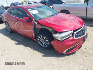 2020 Acura TLX w/Technology Pkg with VIN 19UUB1F55LA015601, listed as a IAAI auction lot 42044832 with 51,442 mi miles. Bid and sale history available at carsss.com. Image 6.