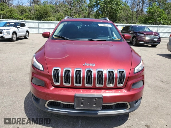 2014 Jeep Cherokee Limited with VIN 1C4PJMDS2EW255140, listed as a Copart auction lot 65969075 with 181,004 mi miles and Clean title. Bid and sale history available at DreamBid. Image 5.