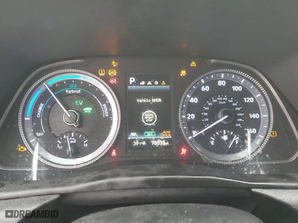 2021 Hyundai Sonata Hybrid SEL with VIN KMHL34JJ7MA027209, listed as a Copart auction lot 45923555 with 78,033 mi miles and Salvage Title. Bid and sale history available at carsss.com. Image 9.
