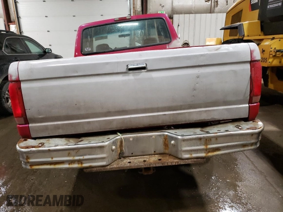 1995 Ford F-150 with VIN 1FTEX14N2SKA45154, listed as a Copart auction lot 48499504 with 211,832 mi miles and Non Repairable. Bid and sale history available at carsss.com. Image 6.