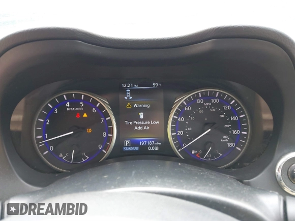 2014 Infiniti Q50 Sport with VIN JN1BV7AR4EM702549, listed as a IAAI auction lot 41803344 with 197,187 mi miles and . Bid and sale history available at carsss.com. Image 7.