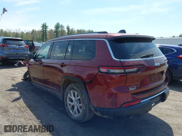2022 Jeep Grand Cherokee Limited z VIN 1C4RJKBG3N8627259, wystawiony jako IAAI lot #42172872 z przebiegiem 31 822 mil mil oraz . Historia ofert i sprzedaży dostępna na DreamBid. Obrazek 3.