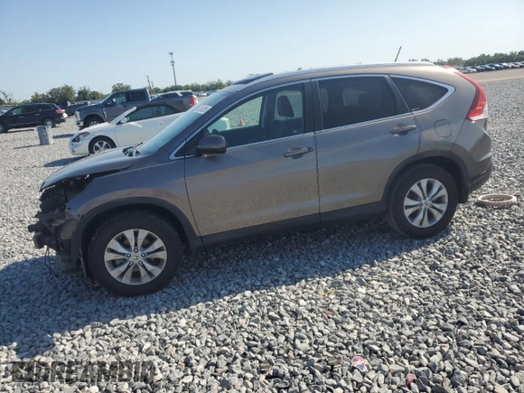 2012 Honda CR-V EX-L with VIN 5J6RM3H73CL045364, listed as a Copart auction lot 52605205 with 168,818 mi miles and Salvage Title. Bid and sale history available at carsss.com. Image 1.