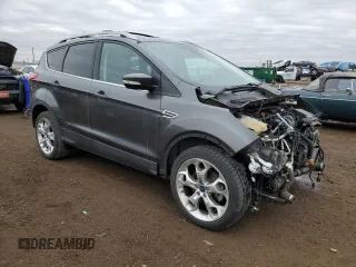 2015 Ford Escape Titanium with VIN 1FMCU9J90FUA08275, listed as a Copart auction lot 52431655 with 141,562 mi miles and Salvage Title. Bid and sale history available at carsss.com. Image 4.