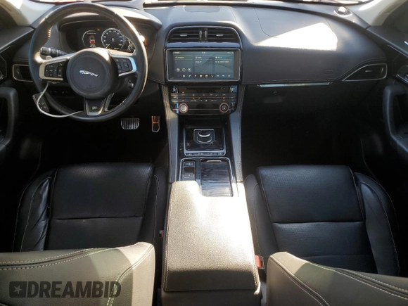2018 Jaguar F-Pace with VIN SADCL2FN2JA250911, listed as a Copart auction lot 72982954 with 89,829 mi miles and Salvage title. Bid and sale history available at DreamBid. Image 8.