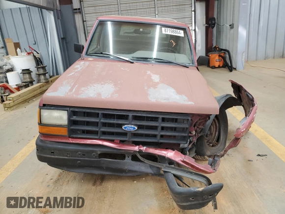 1991 Ford Ranger with VIN 1FTCR10A7MUD28922, listed as a Copart auction lot 87198864 with 98,759 mi miles and Salvage Title. Bid and sale history available at carsss.com. Image 5.