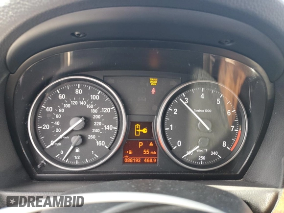2013 BMW 3 Series 328i with VIN WBAKE5C53DJ107815, listed as a Copart auction lot 51464055 with 88,193 mi miles and Salvage title. Bid and sale history available at DreamBid. Image 9.
