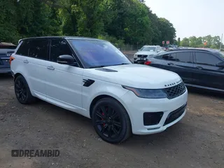 2021 Land Rover Range Rover Sport HST with VIN SALWS2RU9MA758563, listed as a IAAI auction lot 42407106 with 45,948 mi miles and . Bid and sale history available at DreamBid. Image 1.