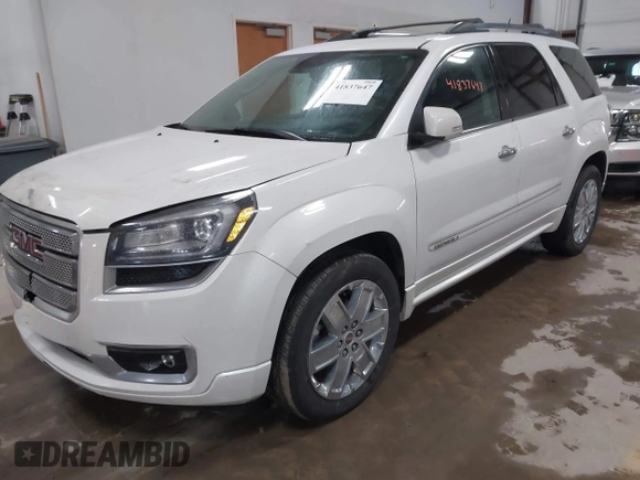 2016 GMC Acadia Denali with VIN 1GKKVTKD0GJ310296, listed as a IAAI auction lot 41837647 with 136,205 mi miles. Bid and sale history available at carsss.com. Image 2.