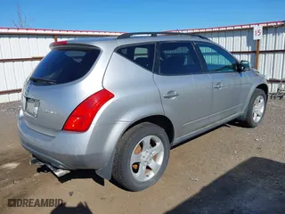 2005 Nissan Murano SL with VIN JN8AZ08W65W417702, listed as a IAAI auction lot 42061651 with 133,603 mi miles. Bid and sale history available at carsss.com. Image 4.