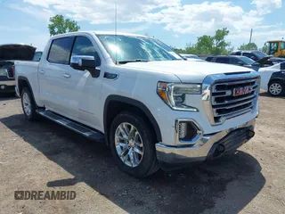 2021 GMC Sierra 1500 SLT z VIN 3GTU9DED2MG461700, wystawiony jako IAAI lot #42064004 z przebiegiem 156 339 mil mil oraz . Historia ofert i sprzedaży dostępna na DreamBid. Obrazek 1.