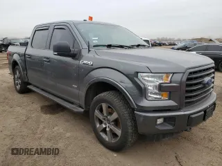 2017 Ford F-150 XL with VIN 1FTEW1EG8HFB09153, listed as a Copart auction lot 50978975 with 103,706 mi miles and Salvage Title. Bid and sale history available at carsss.com. Image 4.