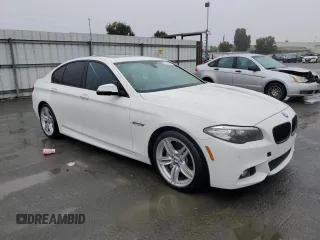 2014 BMW 5 Series 535d with VIN WBAXA5C58ED690187, listed as a Copart auction lot 86191924 with 116,624 mi miles and Salvage Title. Bid and sale history available at carsss.com. Image 4.