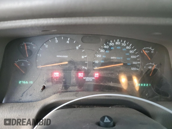 2001 Dodge Durango z VIN 1B4HS28Z21F637575, wystawiony jako Copart lot #83012674 z przebiegiem 276 619 mil mil oraz Szkoda całkowita • Salvage title. Historia ofert i sprzedaży dostępna na DreamBid. Obrazek 9.