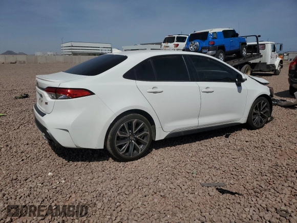 2020 Toyota Corolla SE with VIN JTDS4RCE5LJ016170, listed as a Copart auction lot 50969895 with 58,383 mi miles and Salvage Title. Bid and sale history available at DreamBid. Image 3.