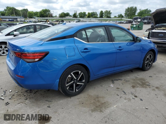 2024 Nissan Sentra SV with VIN 3N1AB8CV8RY220416, listed as a Copart auction lot 58058615 with 15,813 mi miles and Salvage title. Bid and sale history available at DreamBid. Image 3.