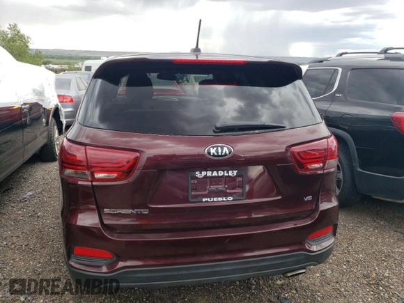 2019 Kia Sorento LX with VIN 5XYPGDA51KG522693, listed as a Copart auction lot 65609394 with 71,524 mi miles and Clean Title. Bid and sale history available at DreamBid. Image 6.