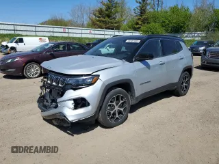 2024 Jeep Compass Limited с VIN 3C4NJDCN1RT151236, выставлен на аукционе Copart как лот 56167405 с пробегом 6 458 миль миль и Списание • Salvage title. История ставок и продаж доступна на DreamBid. Изображение 1.