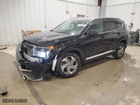 2021 Hyundai Santa Fe SEL with VIN 5NMS2DAJ9MH347835, listed as a Copart auction lot 41484365 with 34,557 mi miles and Salvage Title. Bid and sale history available at carsss.com. Image 1.
