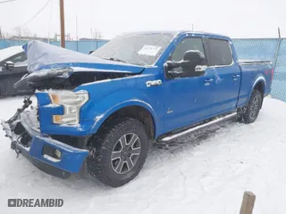 2015 Ford F-150 XLT w/HD Payload Pkg with VIN 1FTFW1EGXFKE05722, listed as a IAAI auction lot 41575776 with 1 mi miles. Bid and sale history available at carsss.com. Image 2.