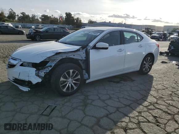 2017 Acura TLX with VIN 19UUB1F36HA004015, listed as a Copart auction lot 46739855 with 72,992 mi miles and Salvage Title. Bid and sale history available at carsss.com. Image 1.