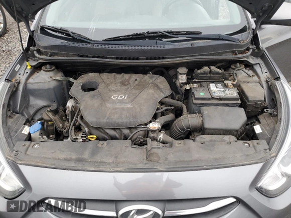 2015 Hyundai Accent GLS with VIN KMHCT4AEXFU817530, listed as a Copart auction lot 84663344 with 125,410 mi miles and Salvage Title. Bid and sale history available at carsss.com. Image 11.