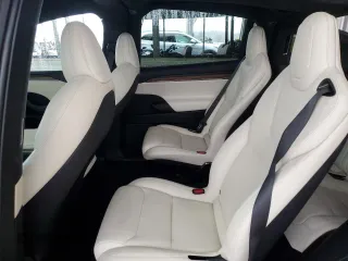 2023 Tesla Model X with VIN 7SAXCBE52PF365140, listed as a Copart auction lot 44564965 with 27,107 mi miles and Salvage Title. Bid and sale history available at DreamBid. Image 11.