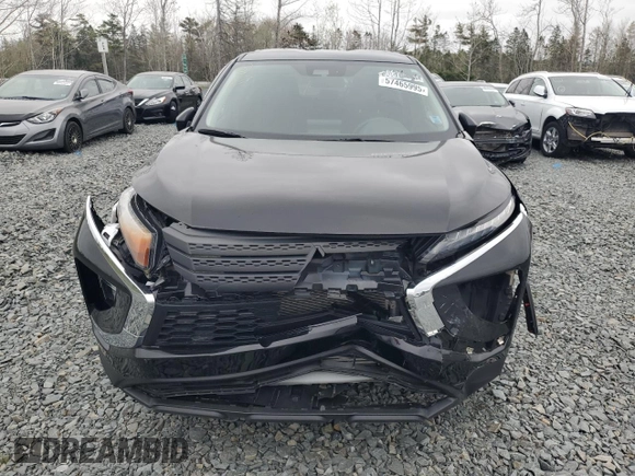 2022 Mitsubishi Eclipse Cross ES with VIN JA4ATUAA0NZ605000, listed as a Copart auction lot 57465995 with 28,712 mi miles and Salvage title. Bid and sale history available at DreamBid. Image 5.